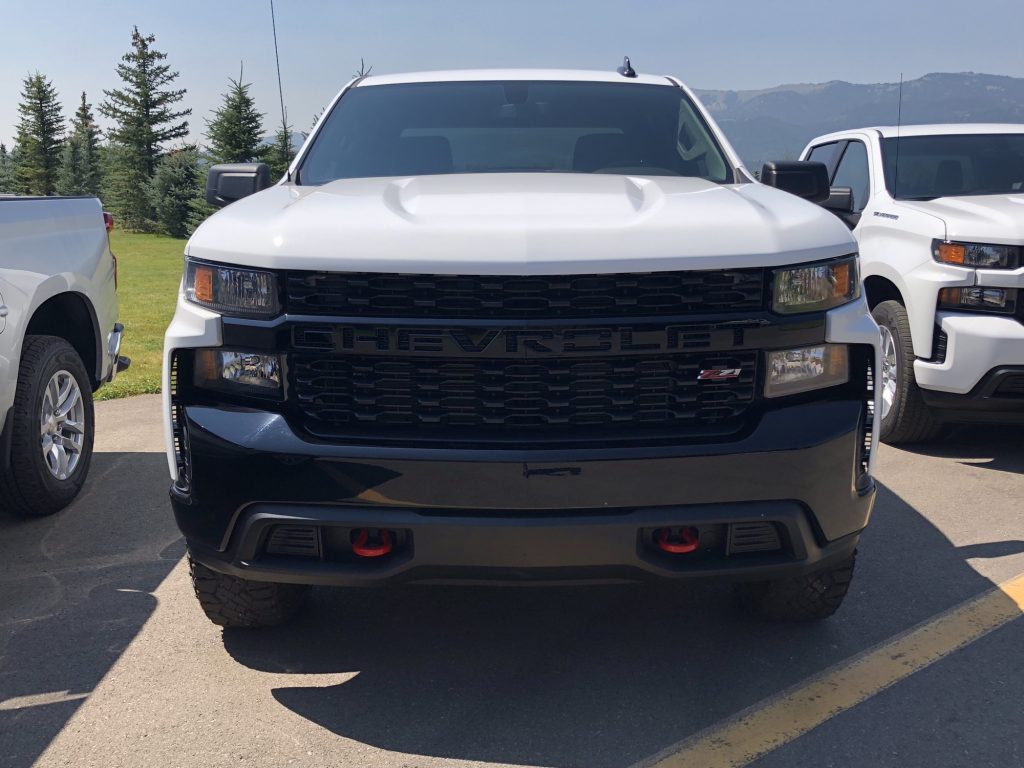 2019 Chevrolet Silverado 1500 Custom TrailBoss Exterior - Wyoming Media Drive - August 2018 001 - front