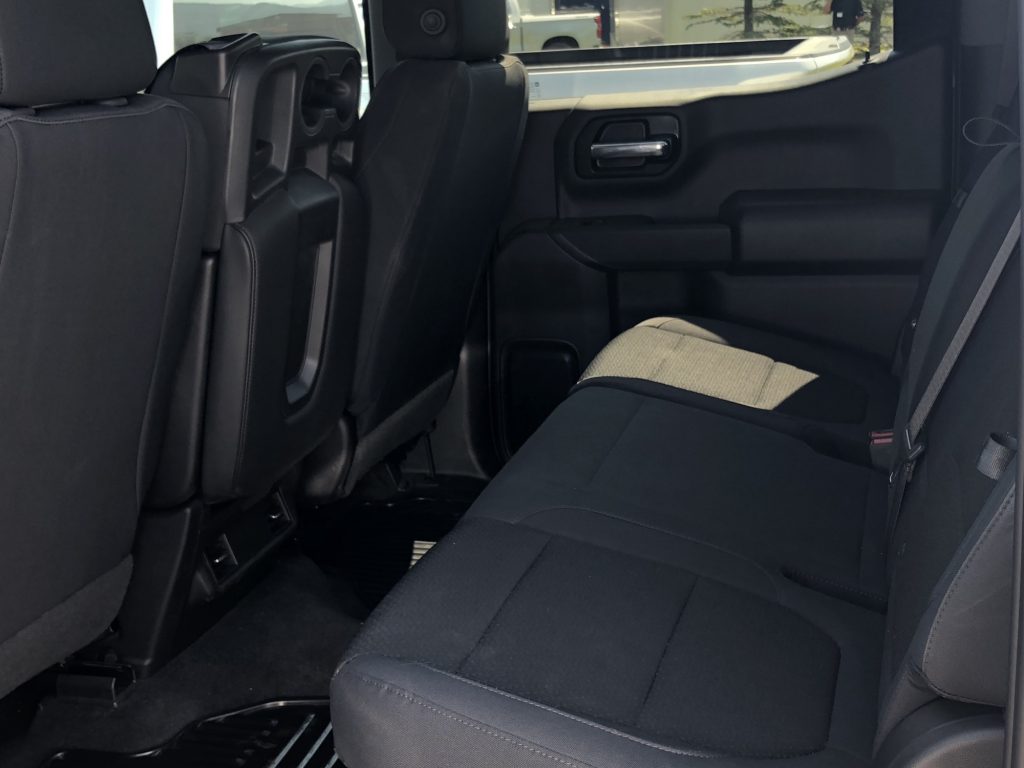 2019 Chevrolet Silverado 1500 Custom TrailBoss Interior - Wyoming Media Drive - August 2018 011 - rear seat