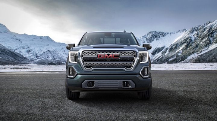 GMC Sierra 1500 Denali front end.