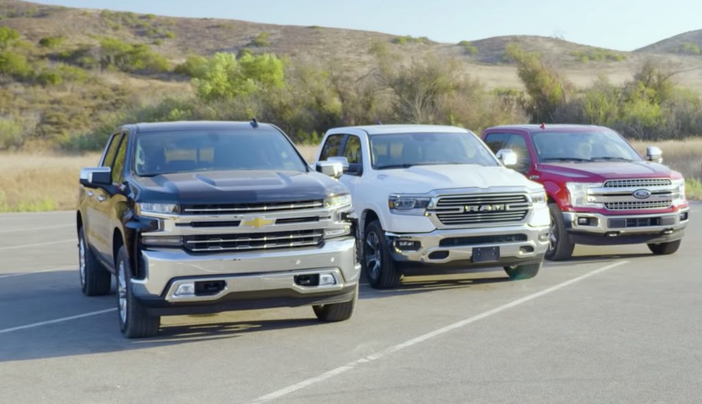 2019 Silverado with Ram 1500 and Ford F-150