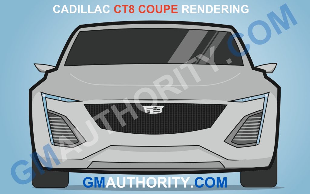 Cadillac CT8 Coupe Illustration - Front