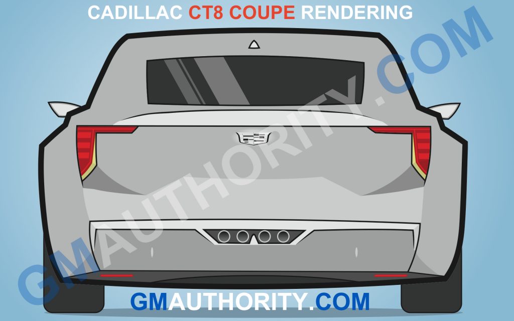 Cadillac CT8 Coupe Illustration - Rear