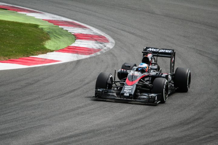 A McLaren Formula One car from 2015. Andretti hopes to launch a new F1 program, and is attracting talent from other teams.