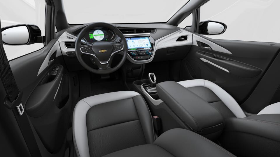 2019 Chevrolet Bolt EV Dark Galvanized leather interior with Sky Cool Gray HO5