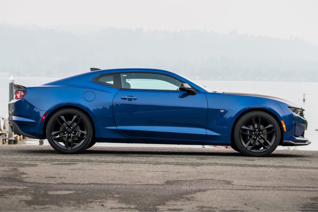 Side view of the 2024 Chevy Camaro generation.