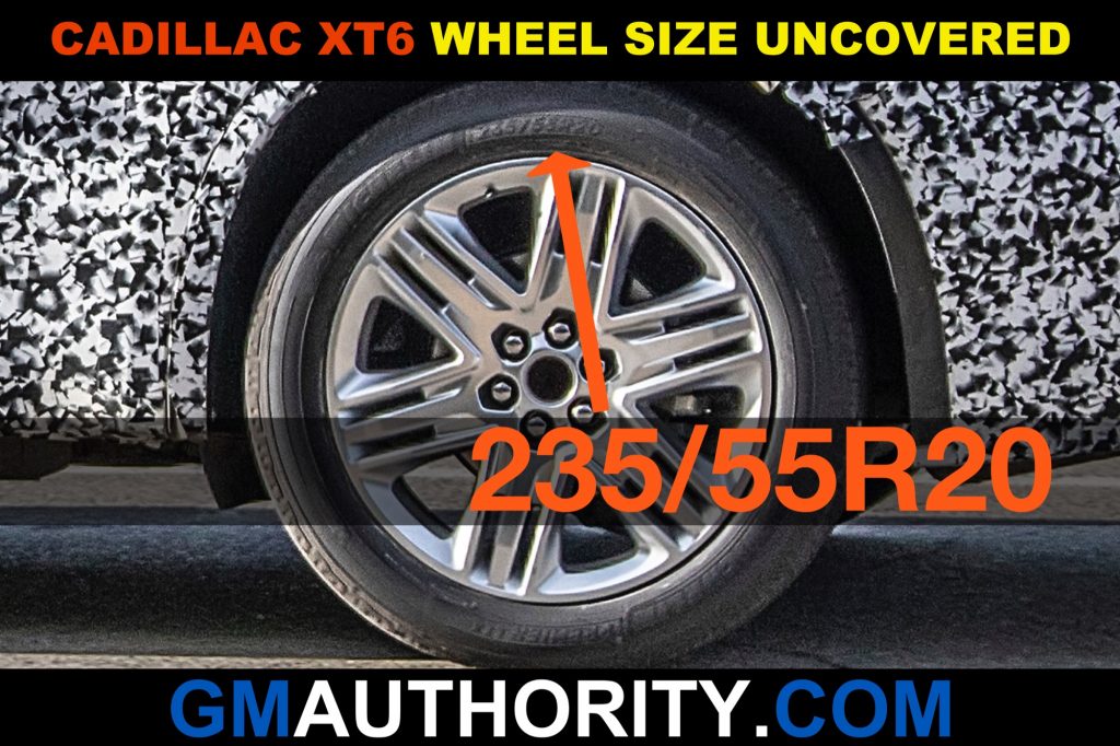 2020 Cadillac XT6 Spy Shots - Exterior - Wheel and Tire Size September 2018 013
