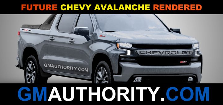 NEW54473F Pick-up de couleur gris Chevrolet Avalanche