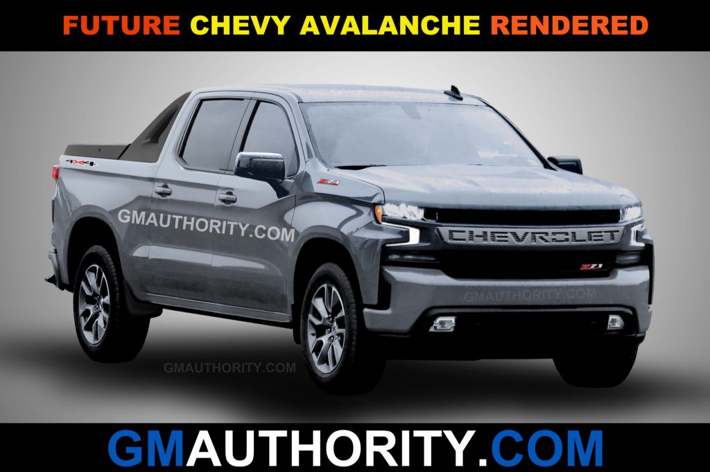 Future 2020 Chevrolet Avalanche Rendering - Front Three Quarters Angle