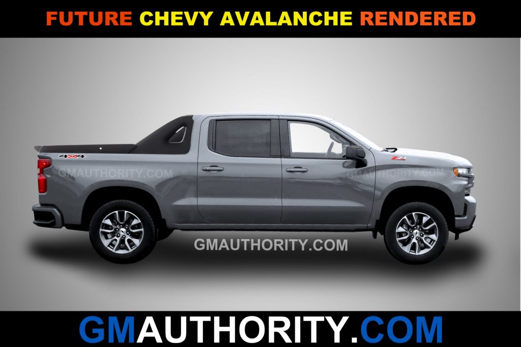 Future 2020 Chevrolet Avalanche Rendering - Side Angle