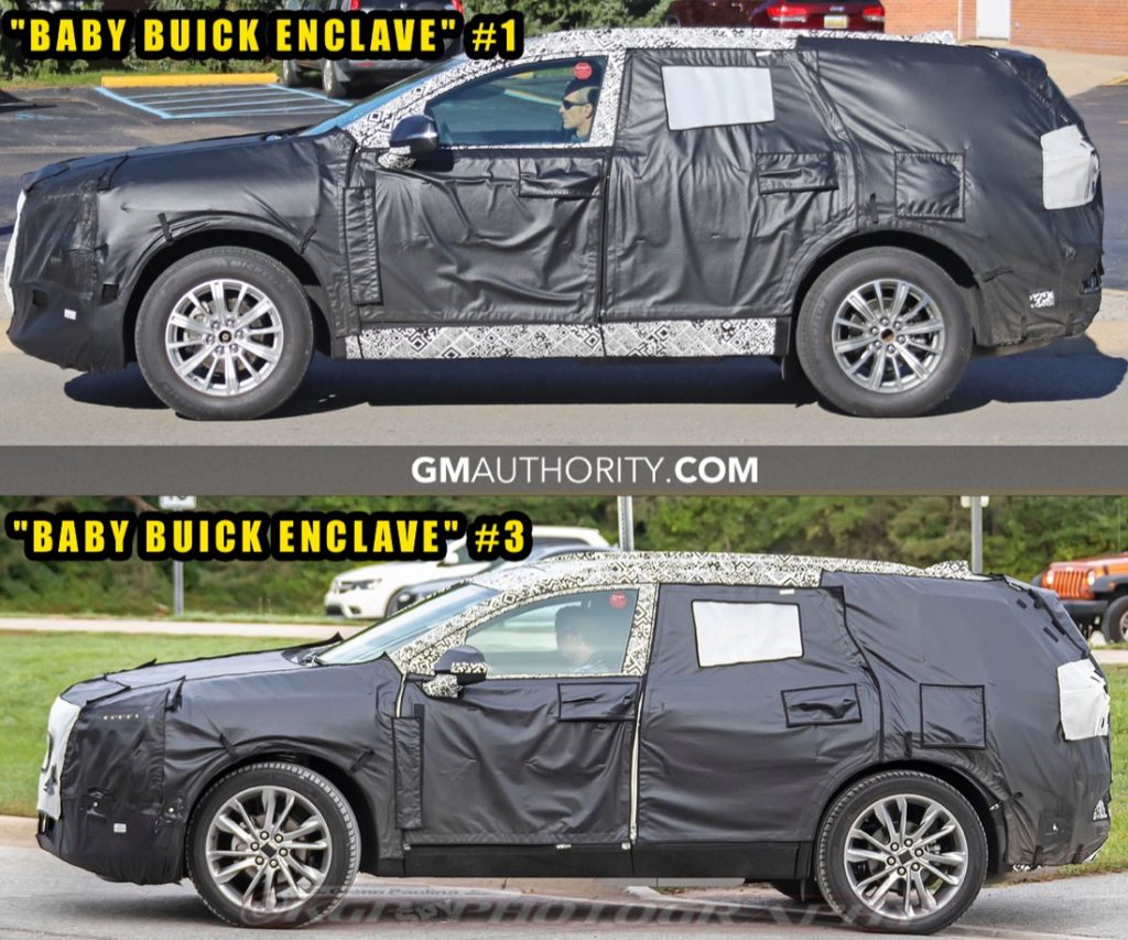 Baby Buick Enclave Spy Shot Comparisons - Side