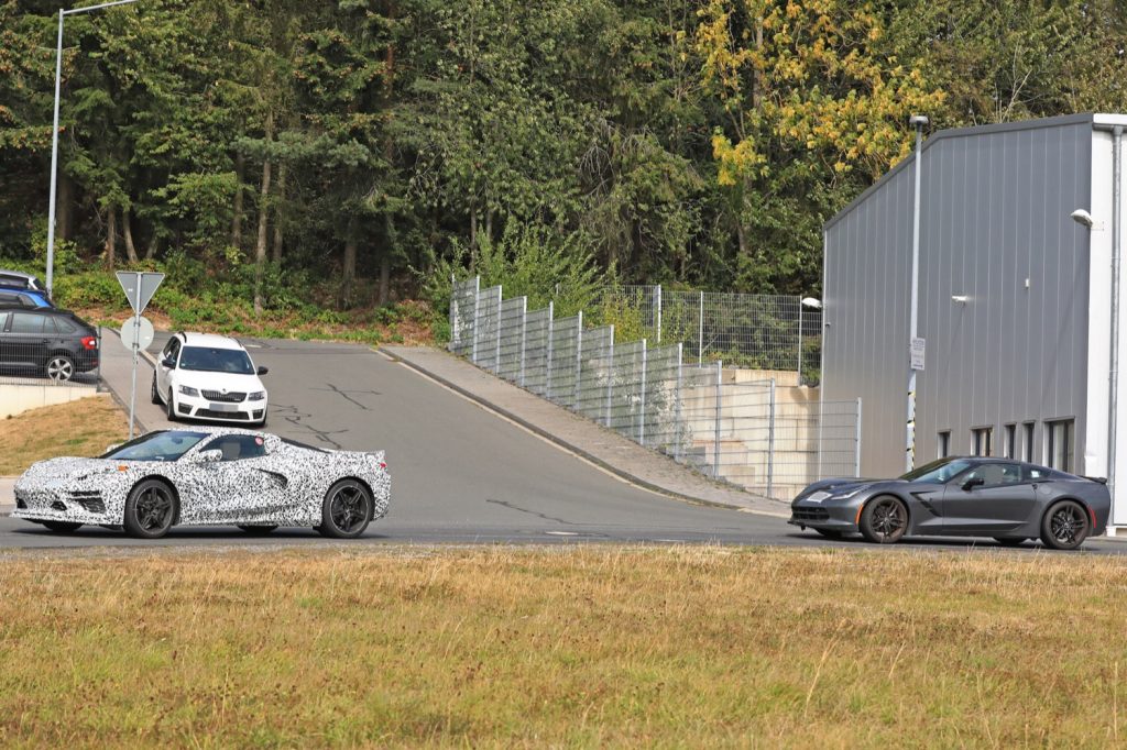 Mid-Engine Corvette Spy Shots and Corvette C7 Stingray - near Nurburgring Germany - September 2018 002