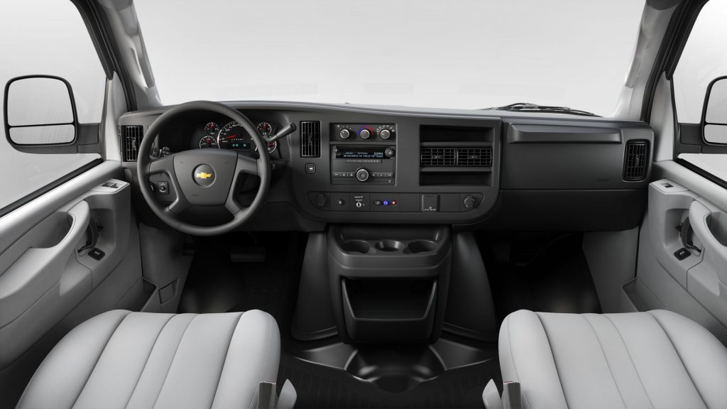 2019 Chevrolet Express Passenger Medium Pewter vinyl interior 93W