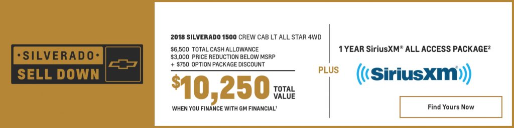 2018 Chevrolet Silverado Jan 2019 Incentive