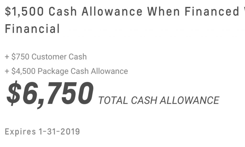 2018 Chevy Tahoe Jan 2019 Incentive