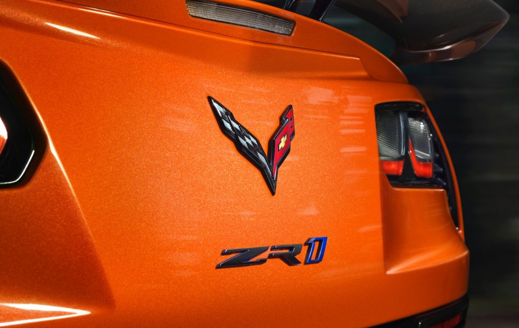 2019 Chevrolet Corvette ZR1 Coupe Exterior 018 Logo Badge