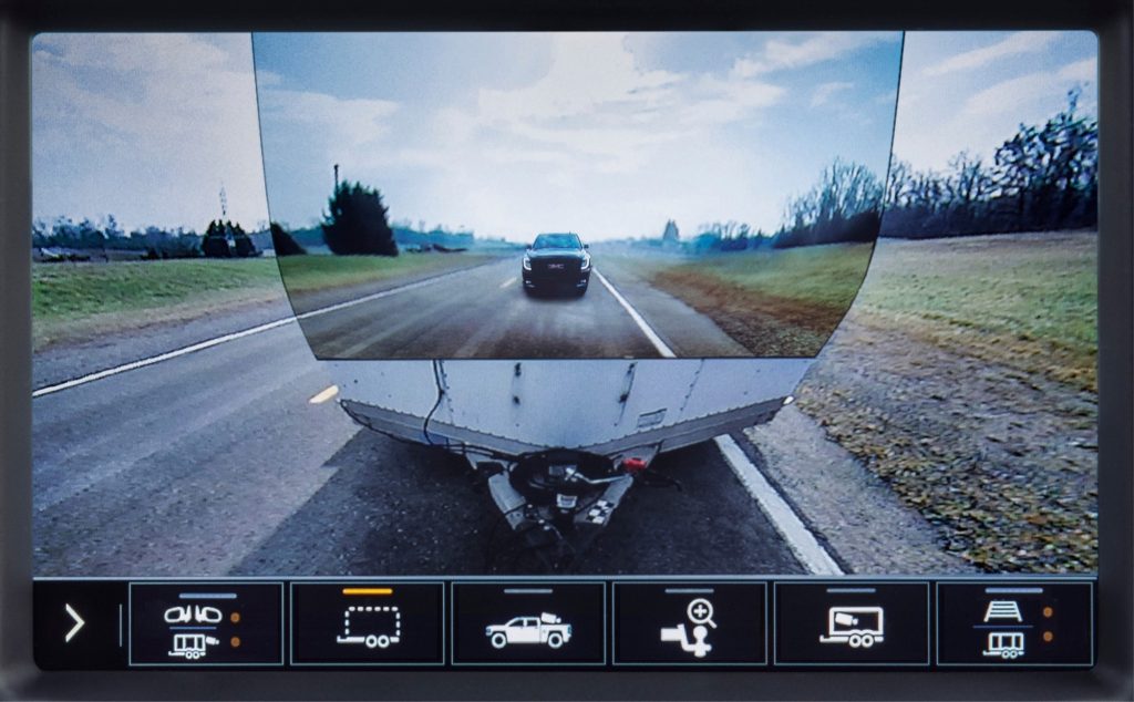 2020 GMC Sierra HD Transparent Trailer Rear View