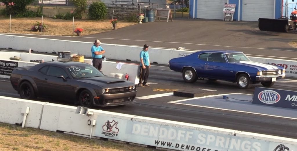 Chevrolet Chevelle SS Takes Dodge Demon In Drag Race: Video | GM Authority