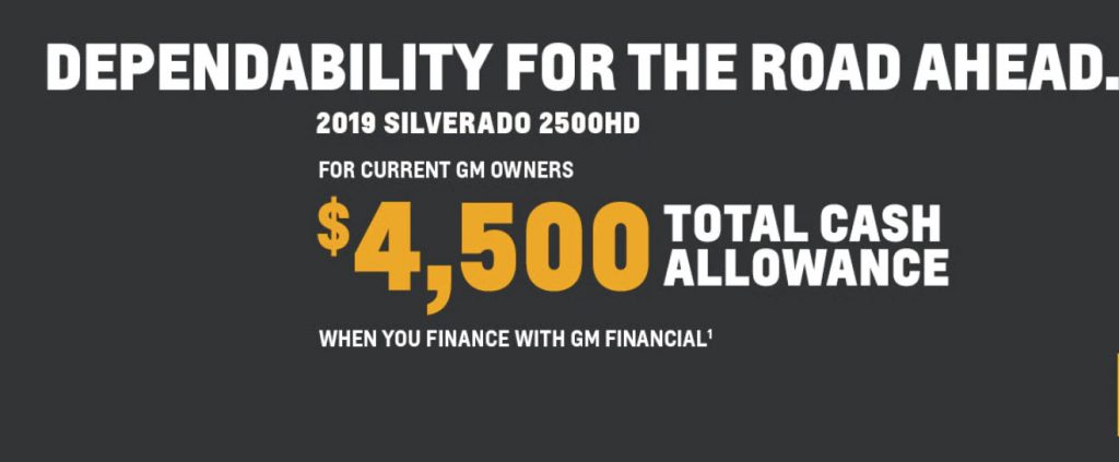2019 Chevrolet Silverado HD February 2019 Incentive