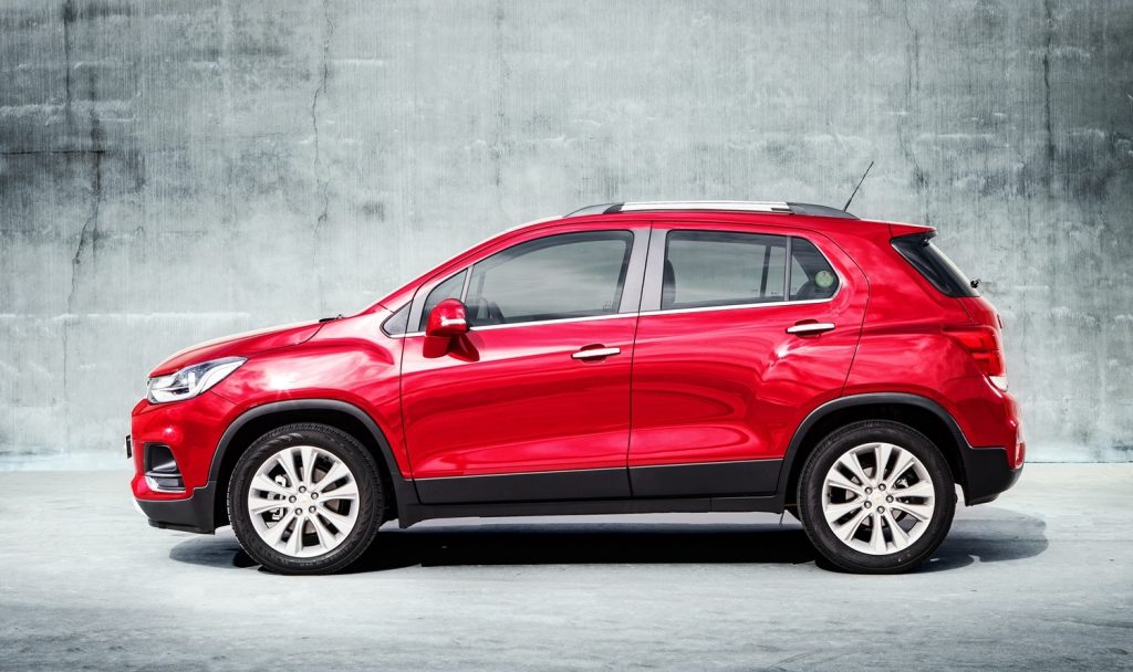Shown here is the previous generation Chevy Trax subcompact crossover, which has been replaced with the all-new 2024 Chevy Trax.