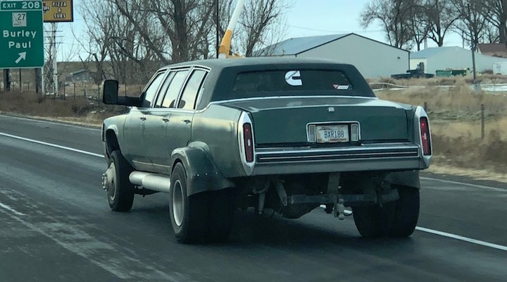 This Cummins Diesel Cadillac Dually Limo Is Actually ...