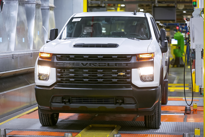 Chevy Silverado Gmc Sierra Weekend Production Stopped Over Chip Shortage