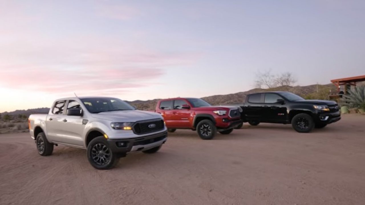 Mid Size Truck Battle Chevy Colorado Vs Ford Ranger Vs