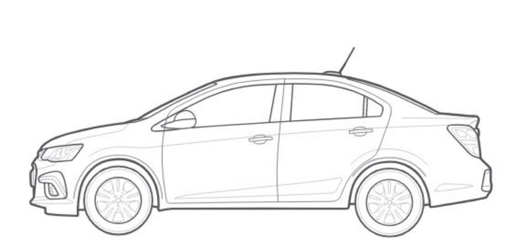 Family On Tour With Car Coloring Sheet 4