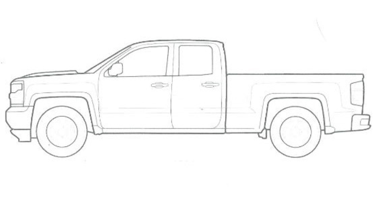 gmc truck coloring pages