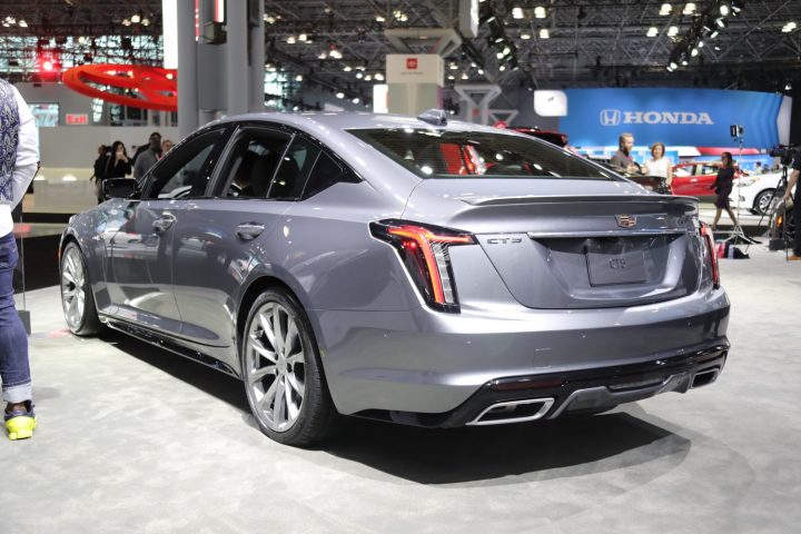 For December 2023, low-interest financing remains available on the Cadillac CT5, shown here in Sport trim. The CT5 lineup receives a mid-cycle refresh for the 2025 model year.