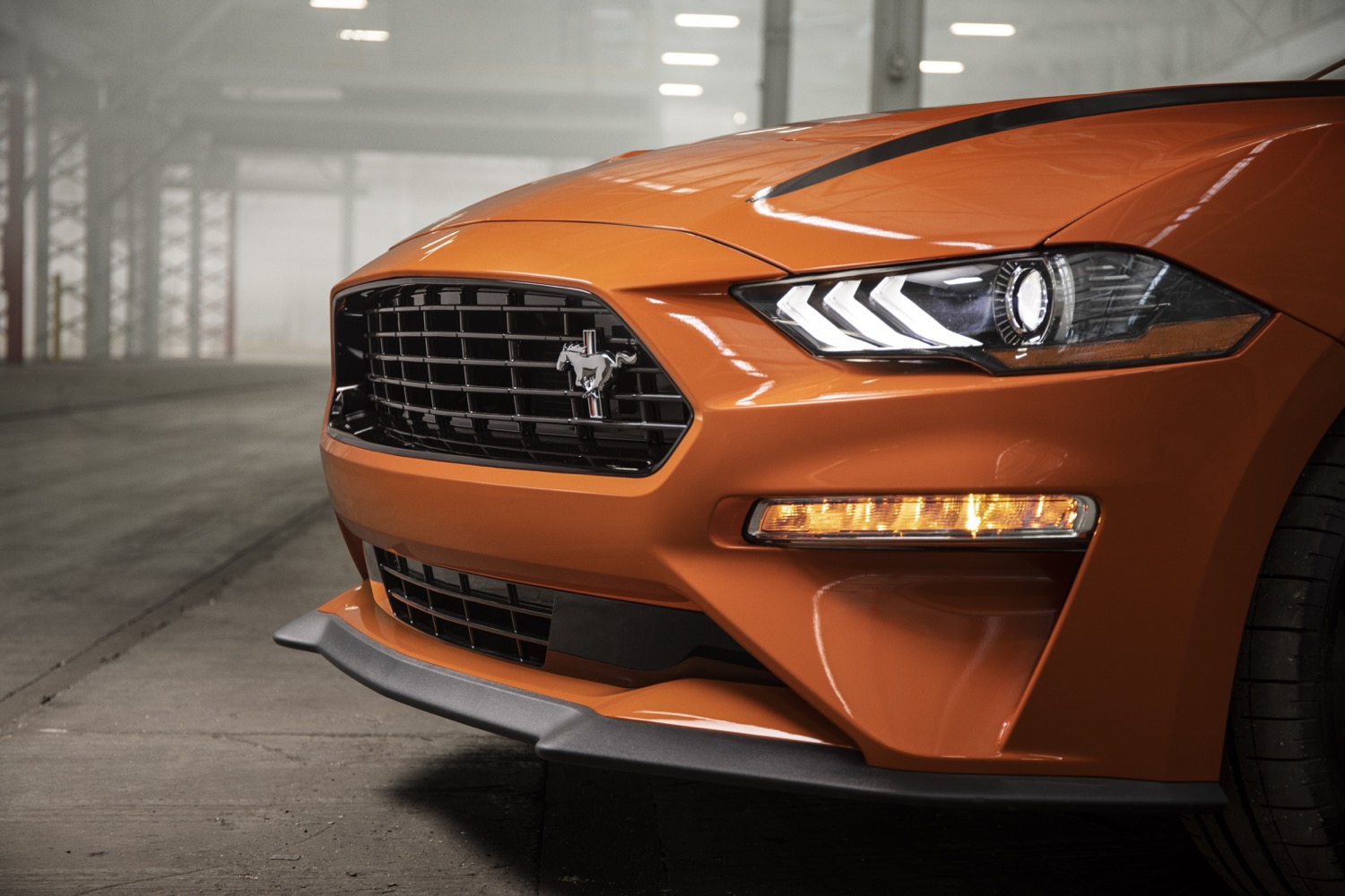 2020 Ford Mustang Fastback EcoBoost High Performance Package - Exterior 006 front end and grille with pony logo