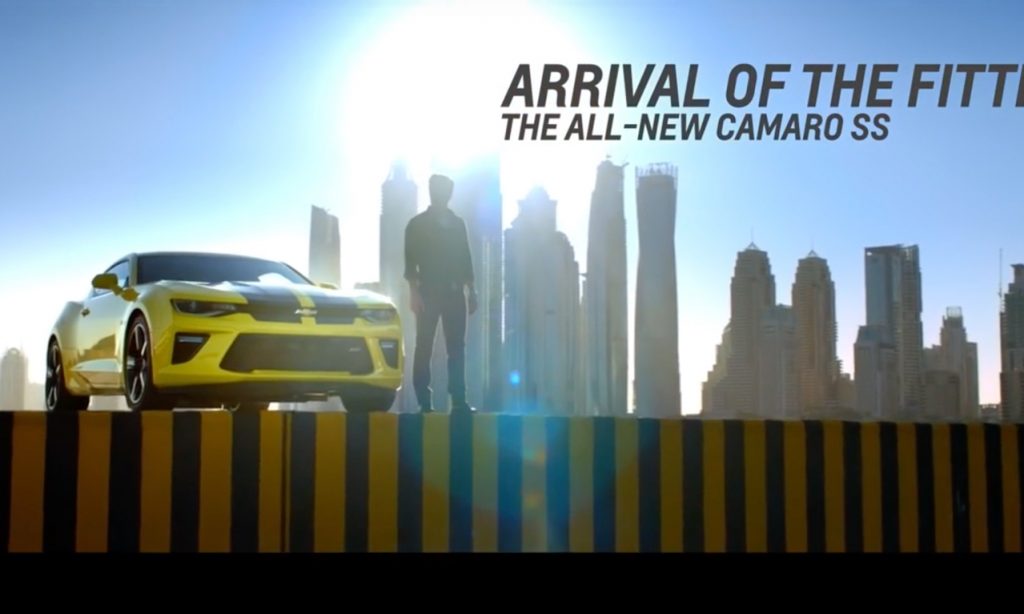 Chevrolet Camaro Dubai Commercial