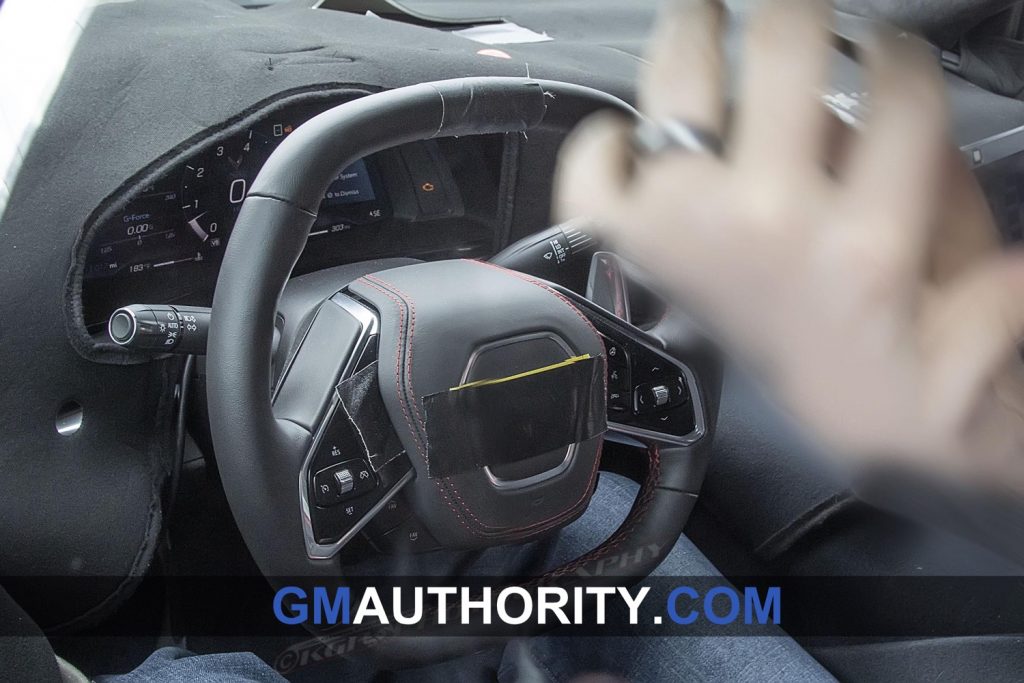 Chevrolet Mid-Engine Corvette C8 Interior Instrument Panel Spy Shots - April 2019 001