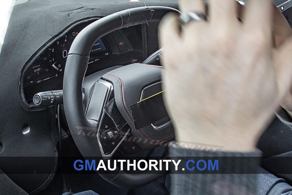 Chevrolet Mid-Engine Corvette C8 Interior Instrument Panel Spy Shots - April 2019 002