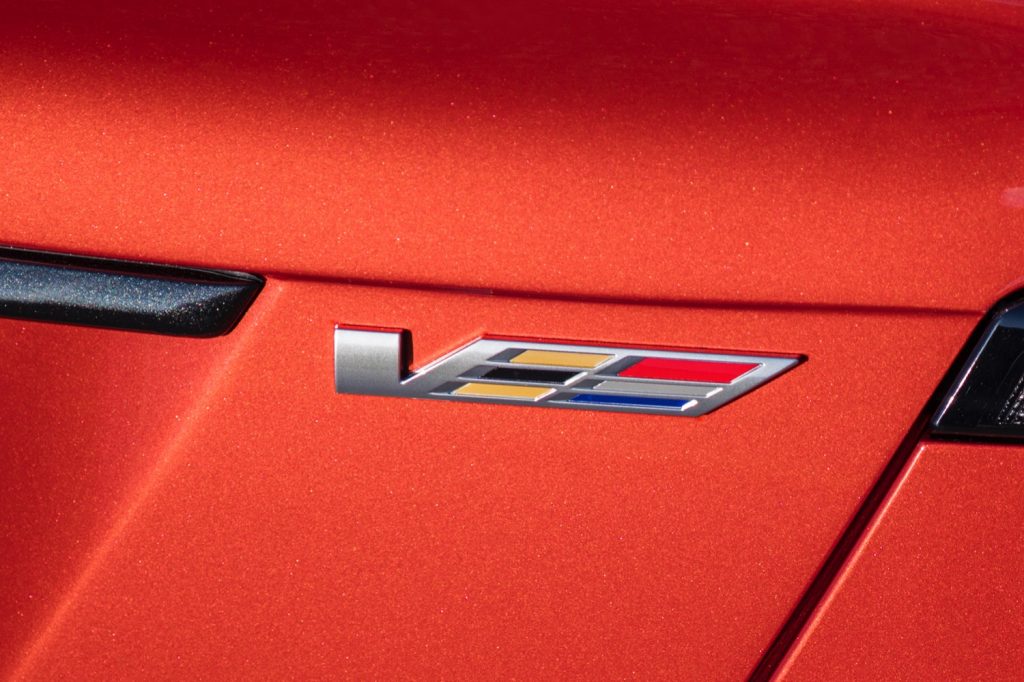 2020 Cadillac CT5-V Exterior 010 V badge logo