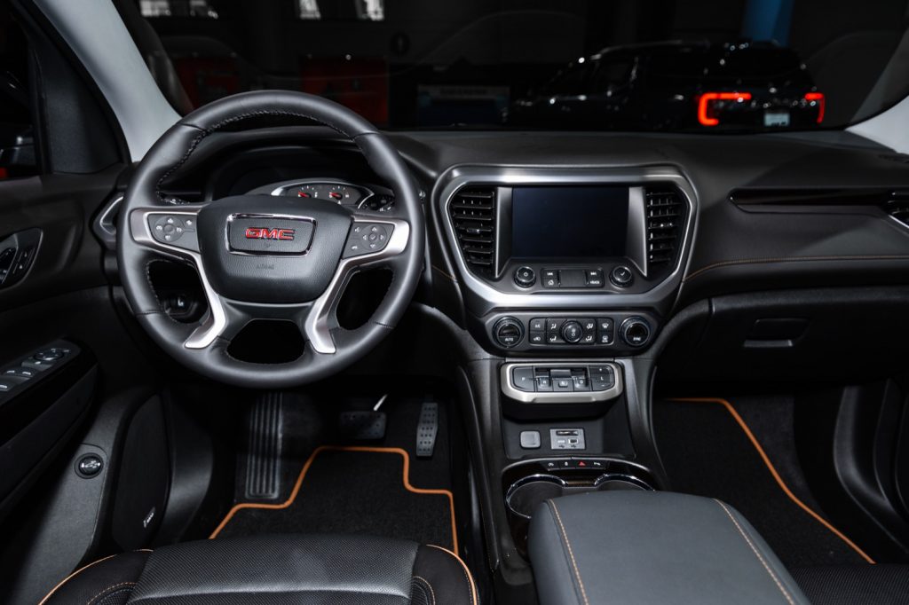 GMC Acadia Sales Grow 10 Percent During Q4 2020   2020 GMC Acadia AT4 Interior 2019 New York International Auto Show 005 Cockpit 1024x682 