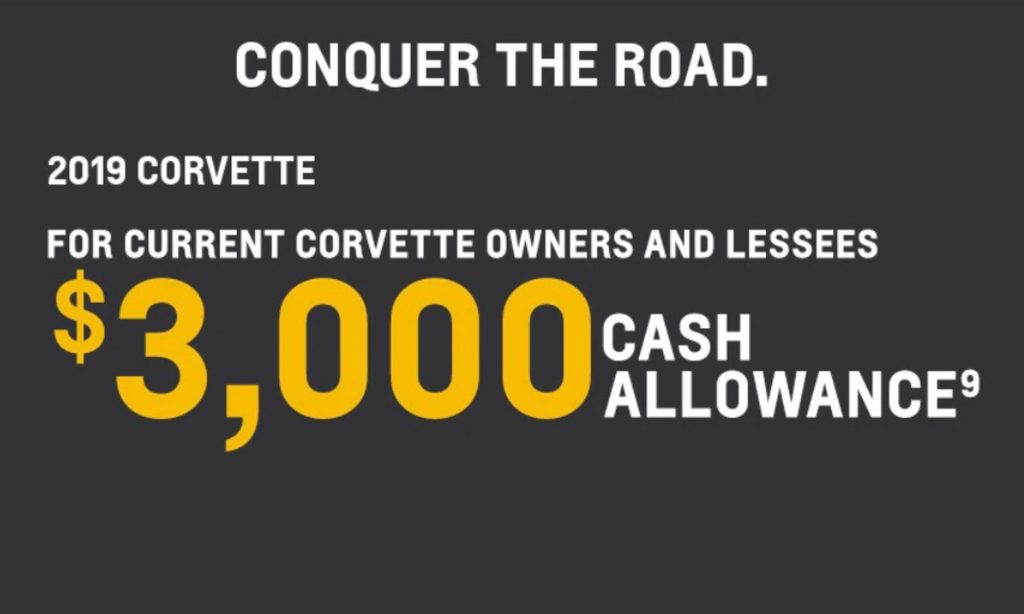 Chevrolet Corvette May 2019 Incentive 01