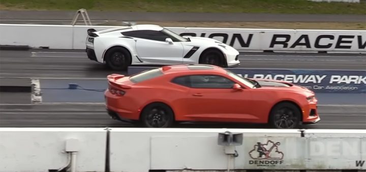 This Corvette Z06, Camaro ZL1 Race Is Too Close: Video | GM Authority