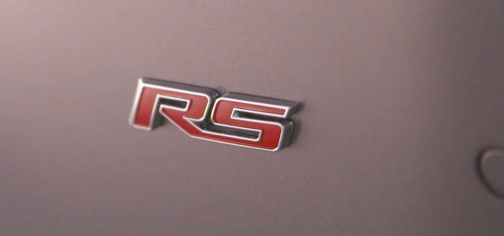 Red RS Logo on 2019 Chevrolet Camaro Convertible LT RS 001 | GM Authority