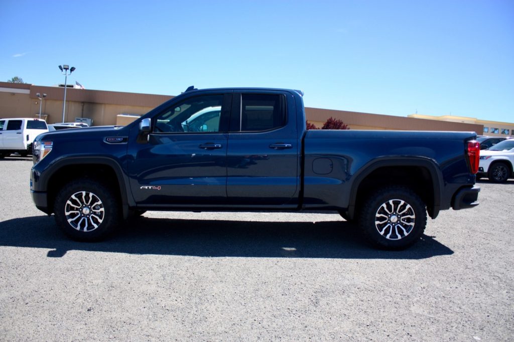 2019 GMC Sierra 1500 AT4 Blue Exterior 002 side profile