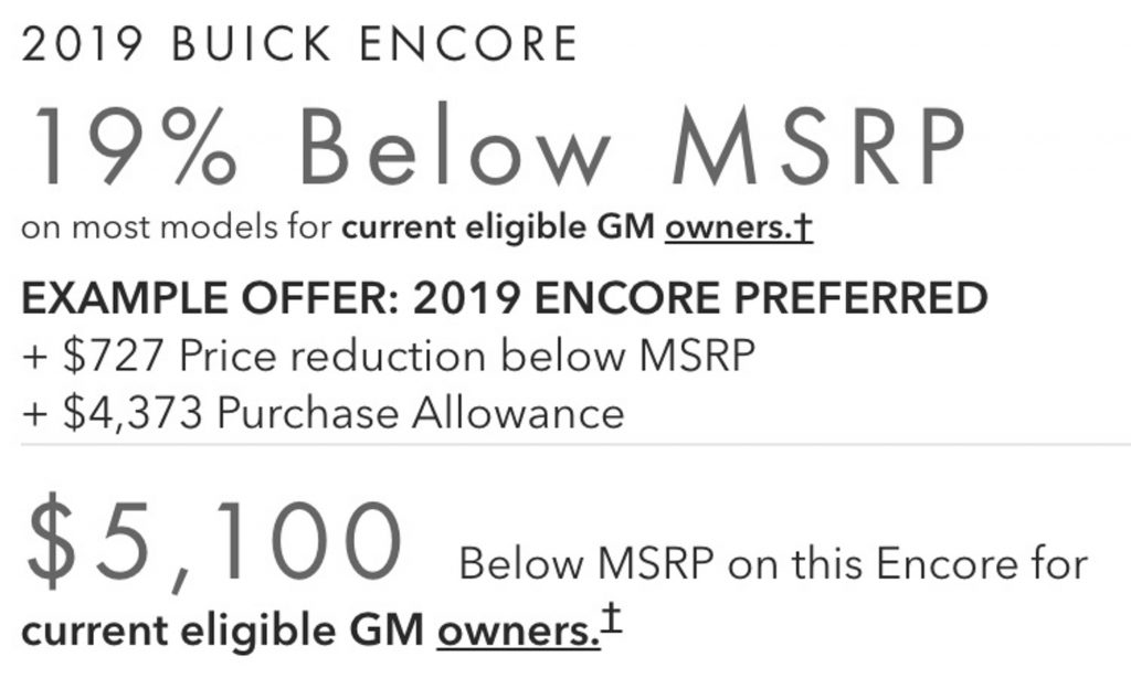 Buick Encore Incentive June 2019 001
