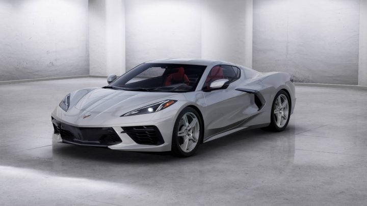2020 Chevy Corvette in Blade Silver Metallic (GAN).