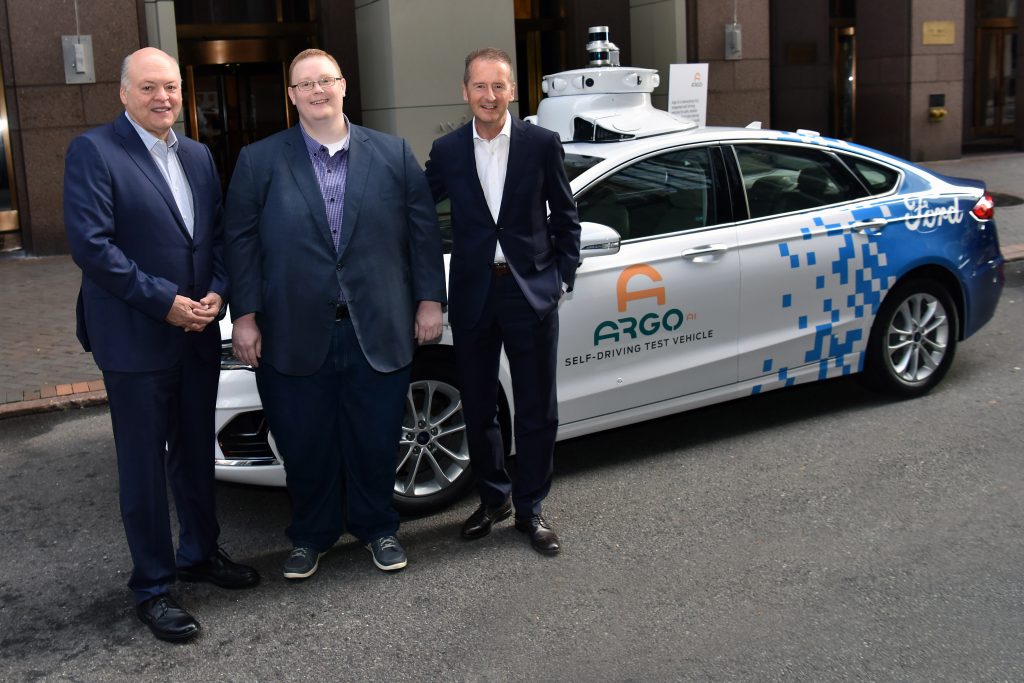 Ford CEO and VW CEO with Argo AI