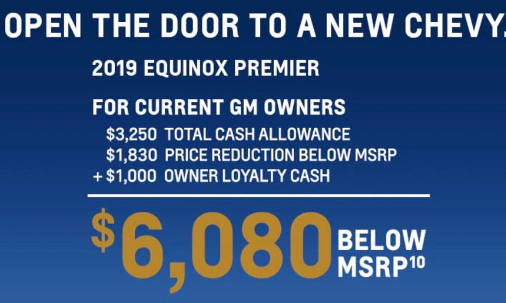 2019 Chevrolet Equinox August Incentive 001