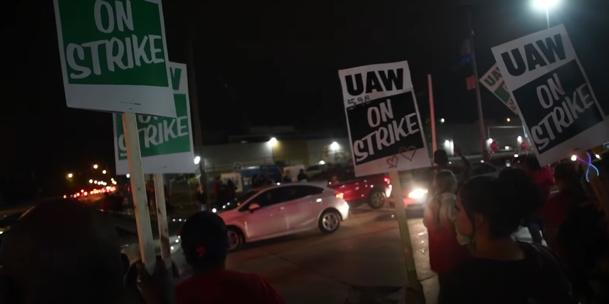 Image result for GM strikers and driver clash at Spring Hill plant