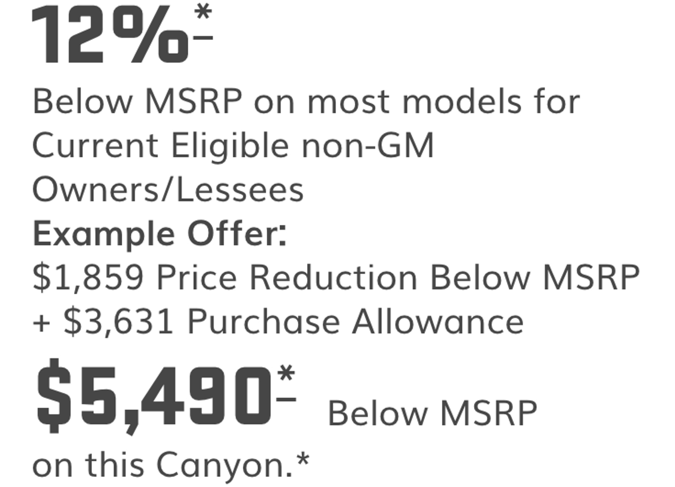 Gmc Canyon Rebates