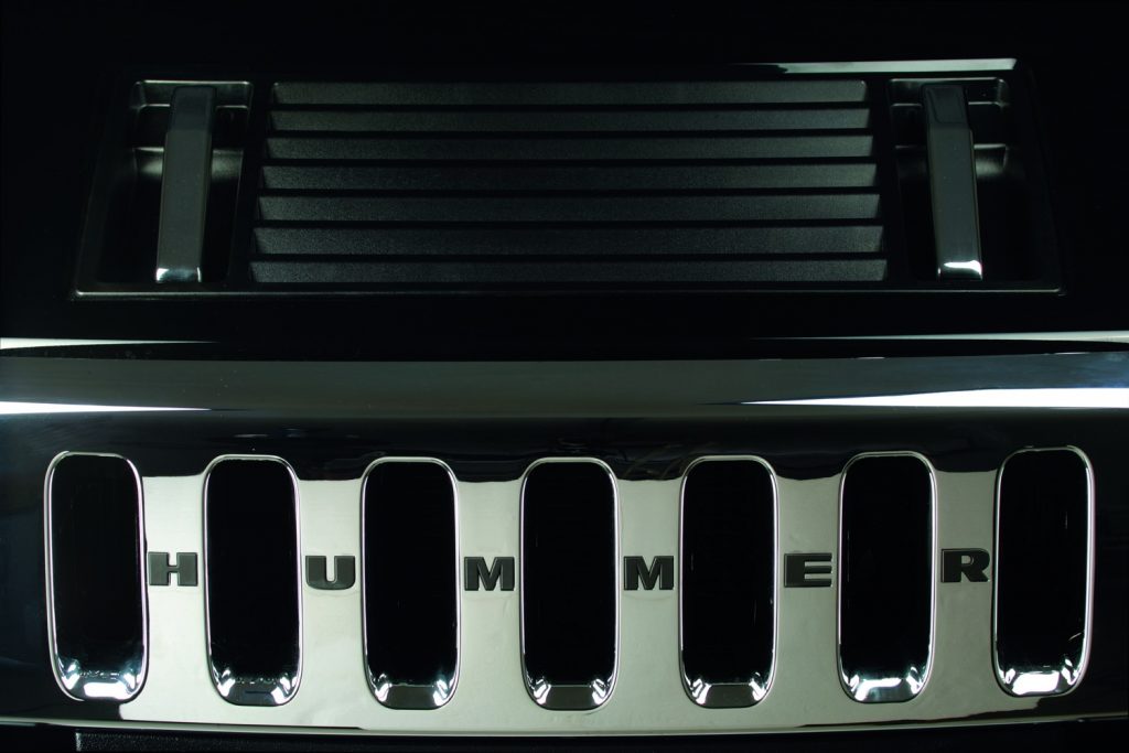 Hummer name plate closeup