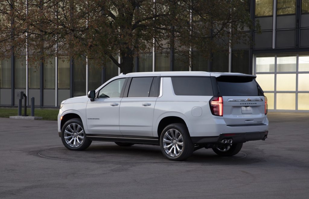 Shown here is the Chevy Suburban in the Premier trim level. The extended-length, full-size SUV is available in many trims, from off-road and sporty to upscale.