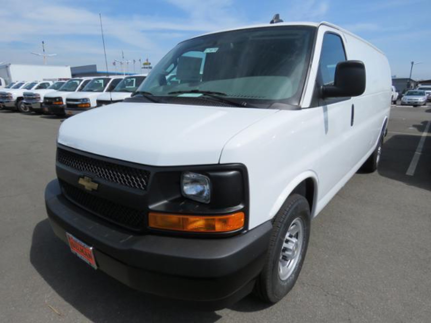 white chevy van