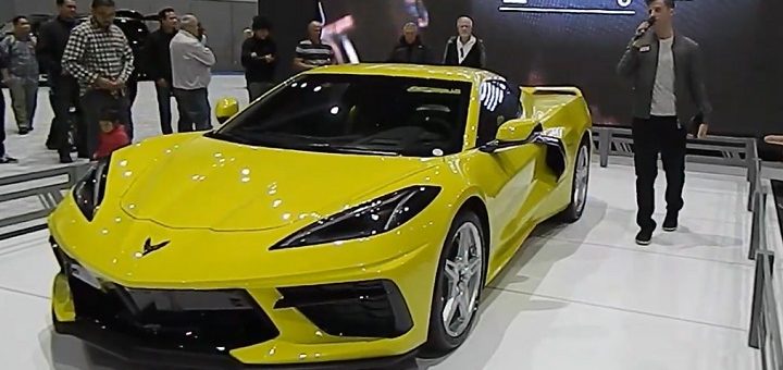 new bright yellow corvette