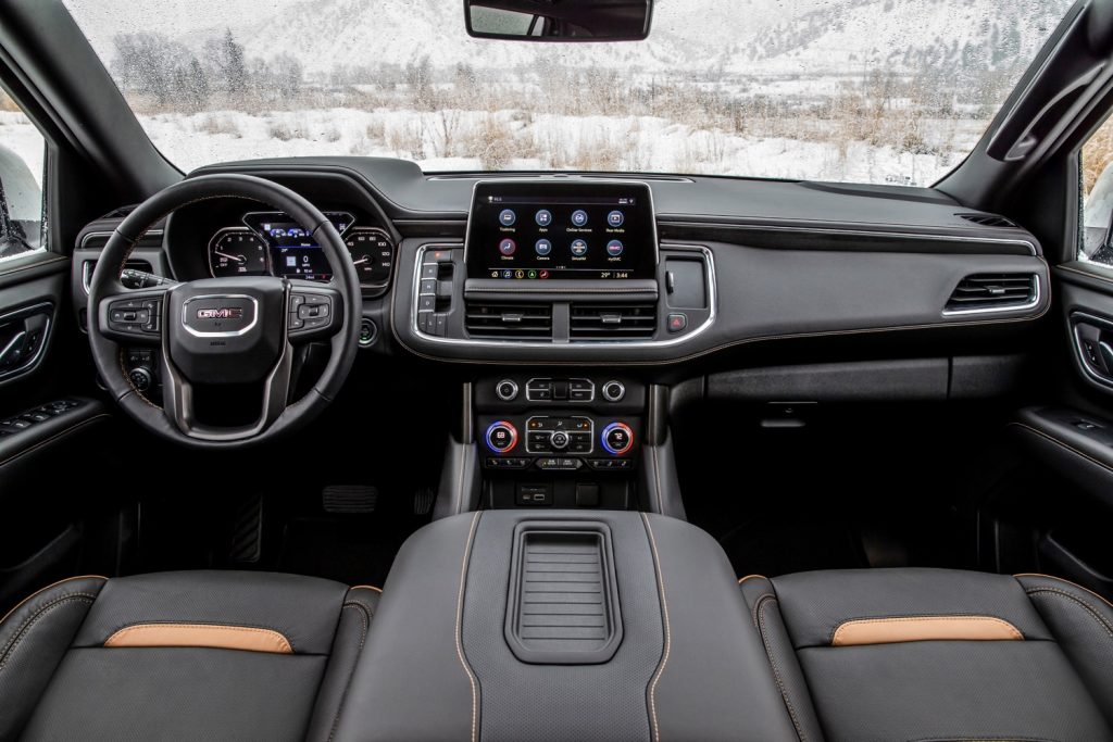 The revised interior of the 2022 GMC Sierra will be similar to that of the all-new 2021 GMC Yukon